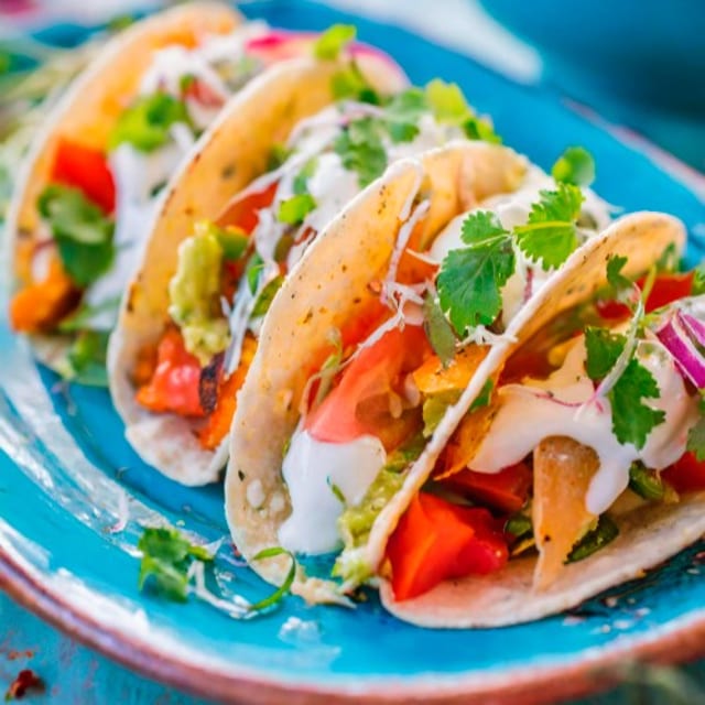 3 Steak or Fish Tacos.