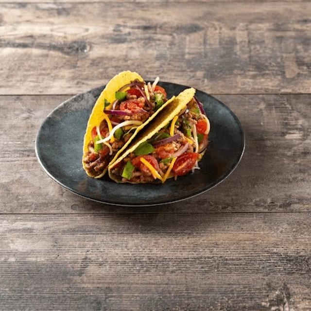 42. Beef Taco, Rice & Beans.